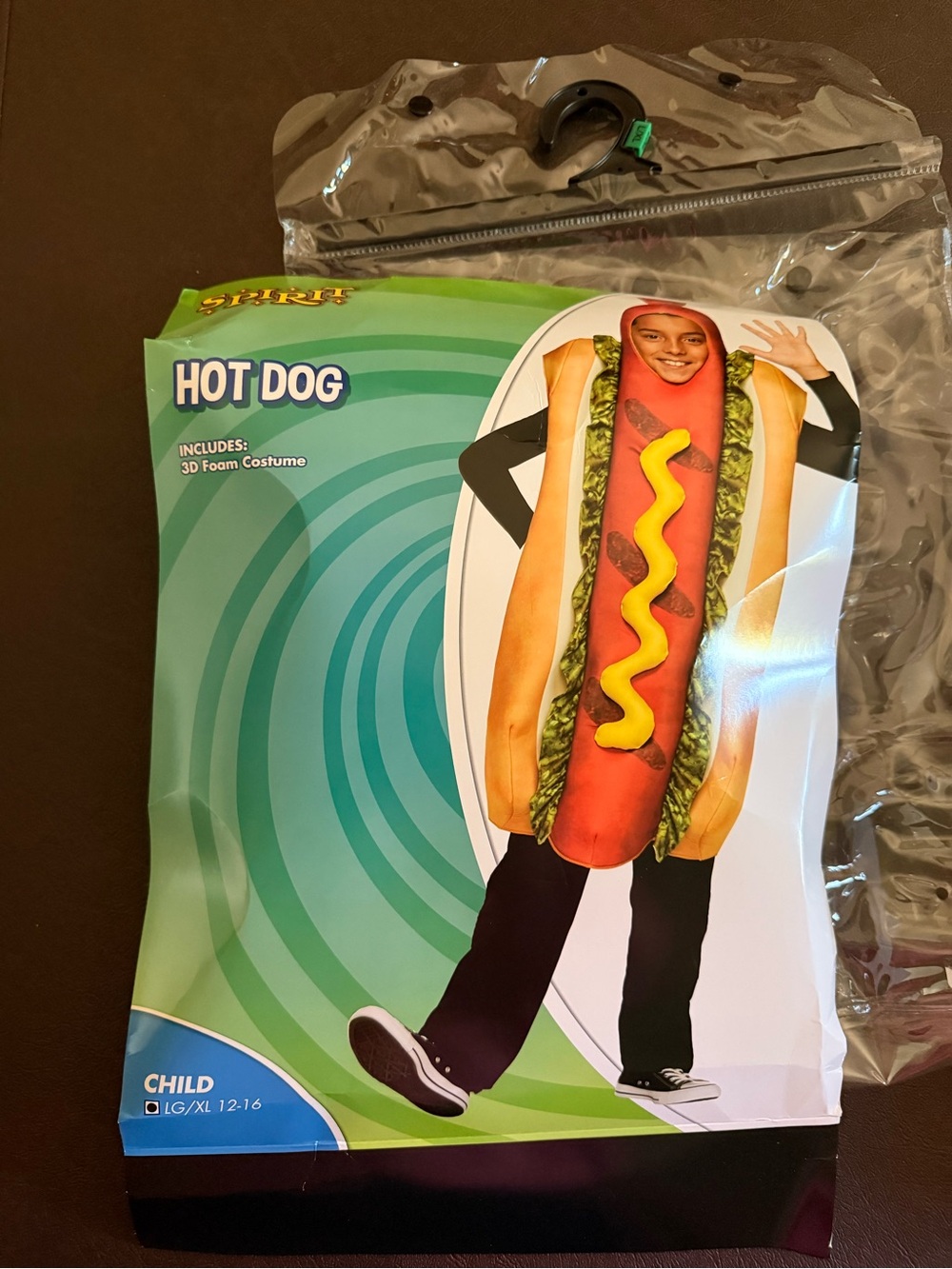 Hot Dog Kids Costume - Red/Brown Foam 3D Hotdog Suit